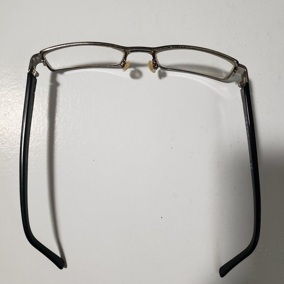 AUTHENTIC PRADA MADE IN ITALY BLACK AND SILVER FRAME GLASSES WITH ORIGINAL CASE - Picture 6 of 8